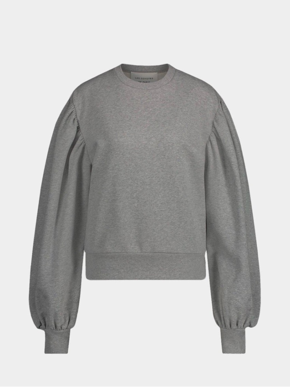 Les‎ Coyotes De Paris - Larice Puff-sleeve Sweatshirt in Gray 42